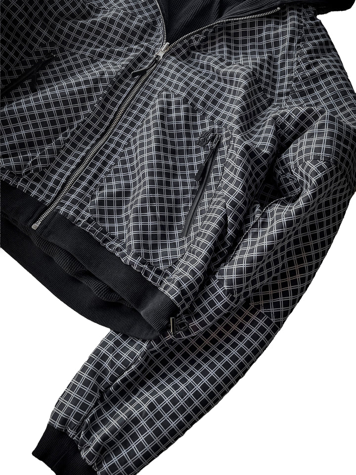 Reversible Waffle Knit Zip-Up